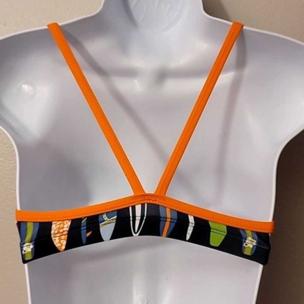 NWT EQ Swimwear Passion Bikini Top Surfboard Print Size XS - Picture 6 of 7